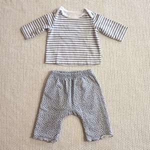 Jacadi Grey 2 Pieces Pajamas 3M